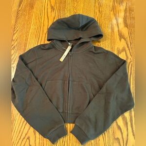 SKIMS Cropped Zip Up Hoodie